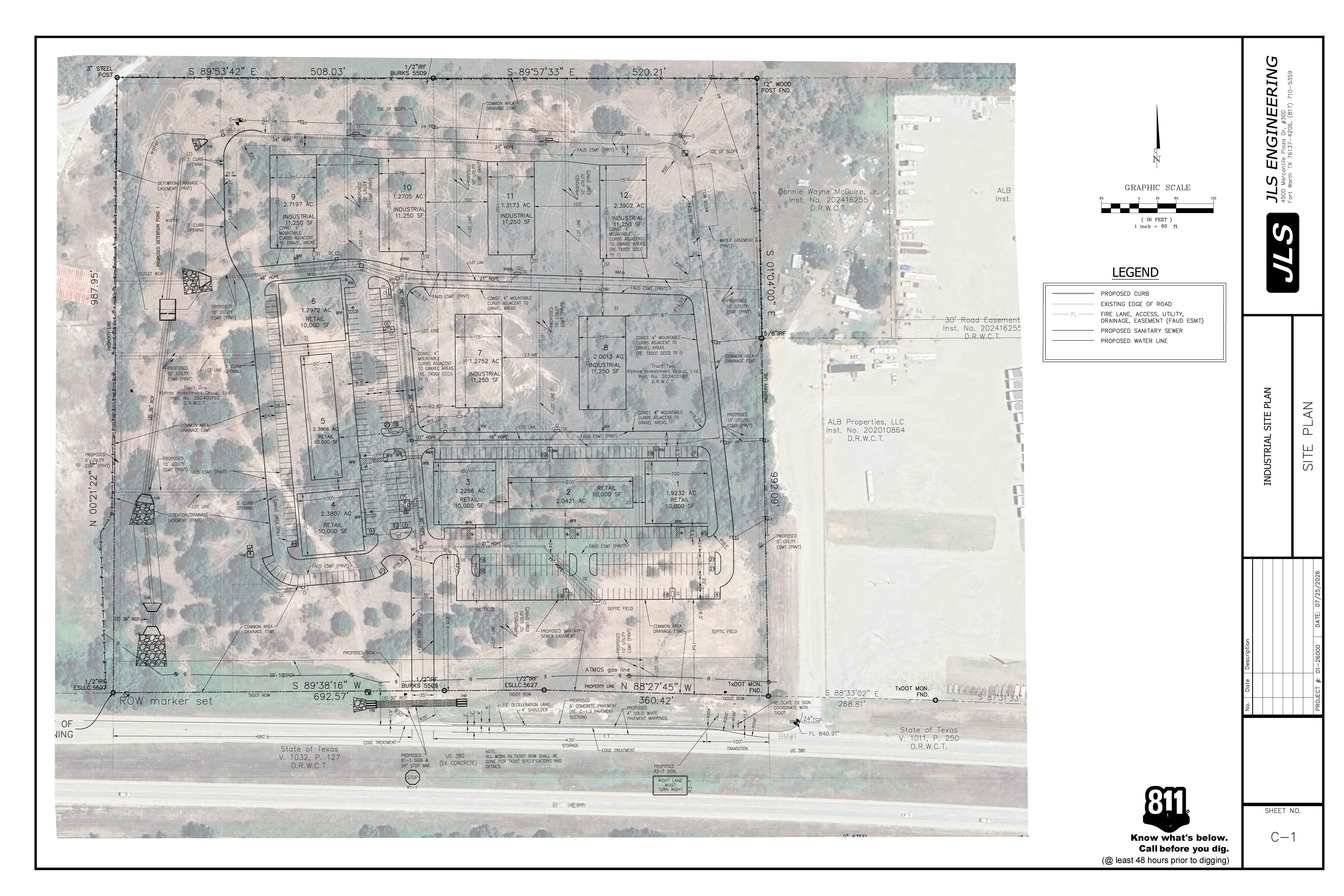 JLS Engineering industrial site plan example